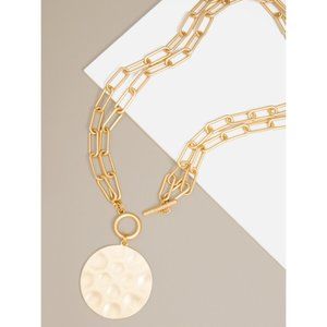 Double-Strand Gold Link Coin Necklace • Choose Silver or Gold!